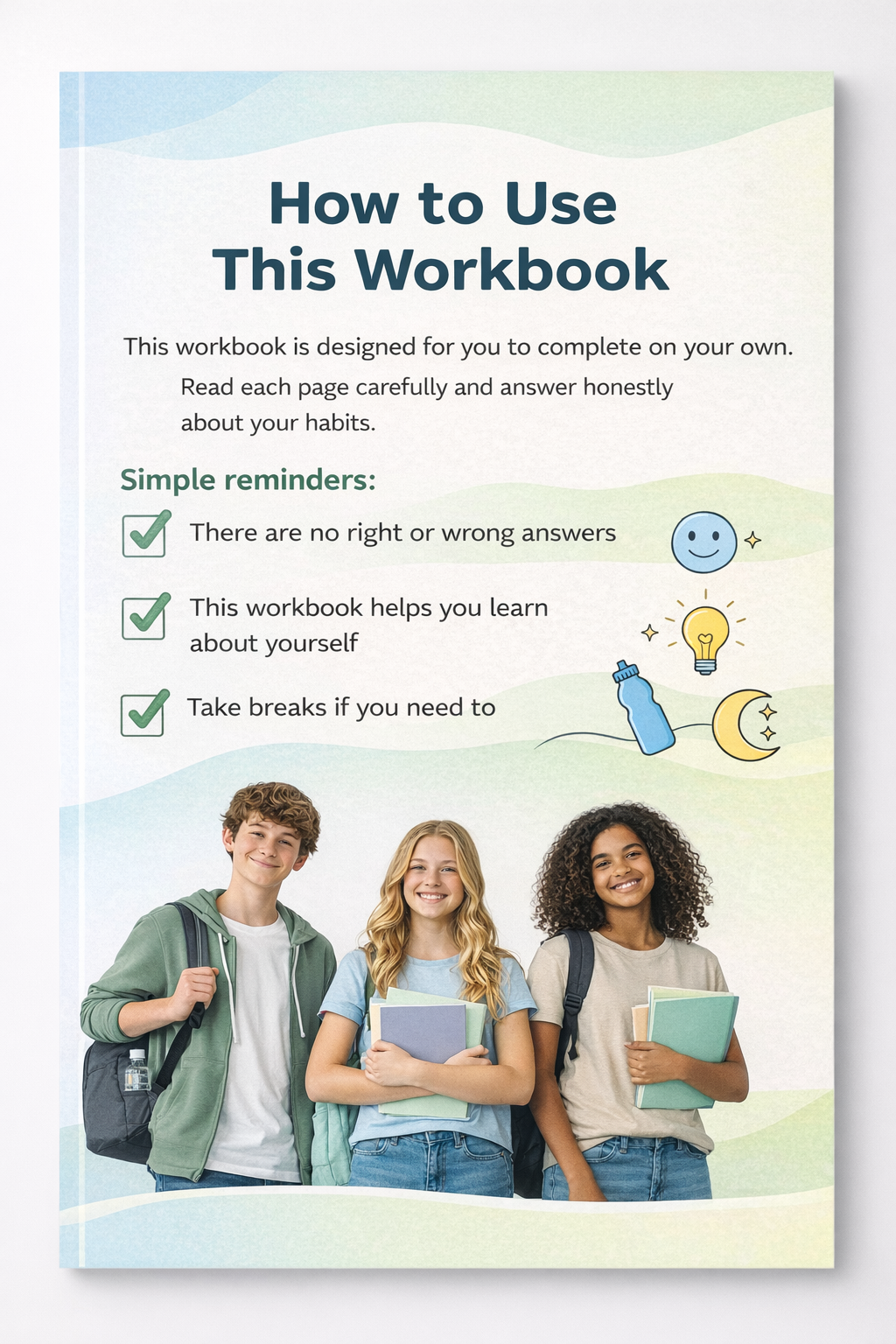 Middle School Health & Wellness Workbook (Printable Digital PDF)