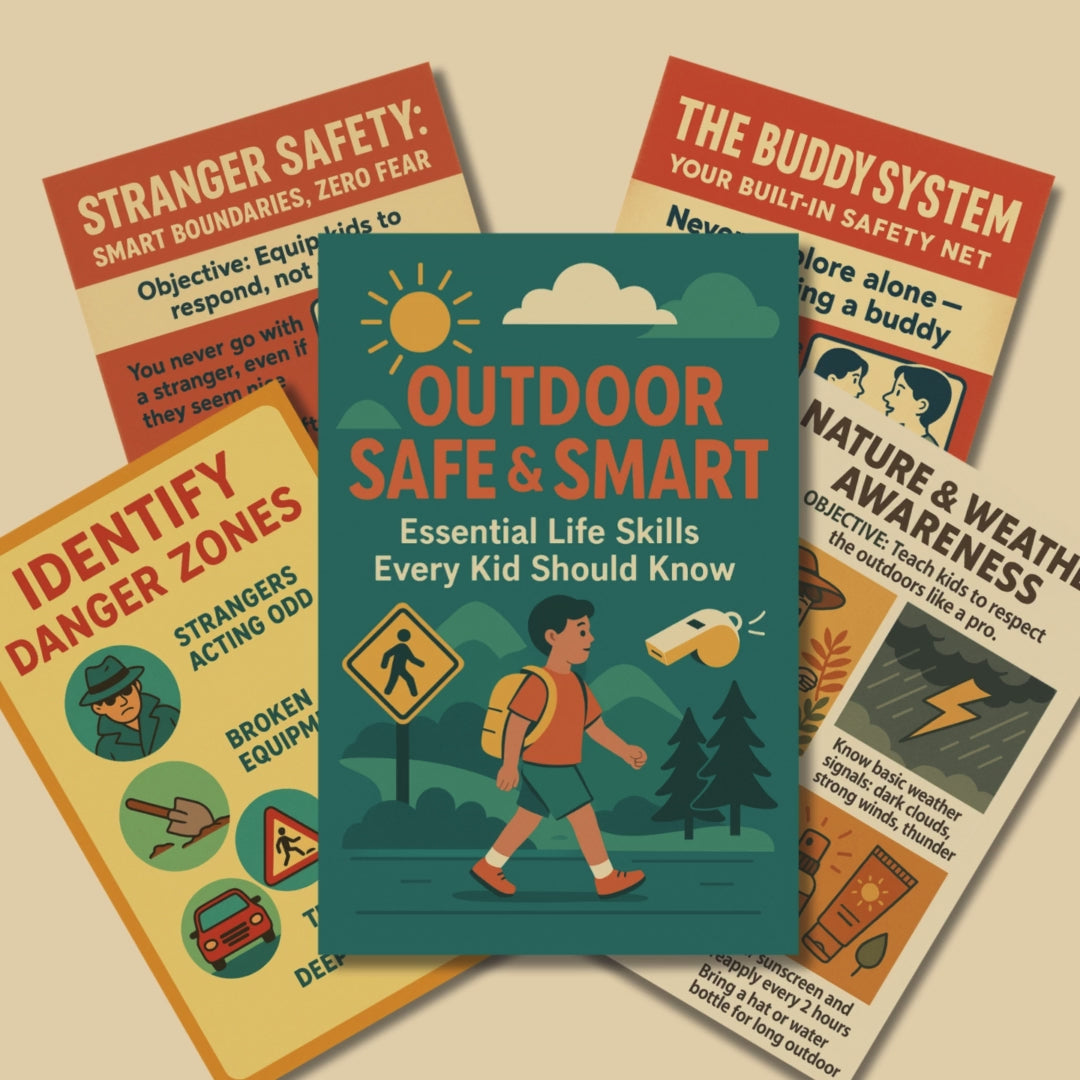 Outdoor Safety & Smart Workbook for Kids | Essential Life Skills Every Kid Should Know | Outdoor Safety Activities, Situational Awareness, Stranger Safety