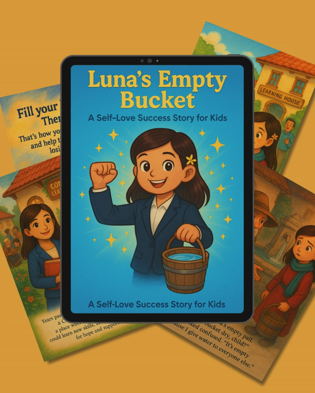 Luna’s Empty Bucket Story | A Self-Love Success Story for Kids | Digital Printable Storybook | Emotional Wellness & Confidence Builder